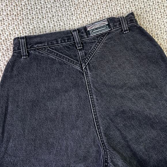 Vintage Western Rockies Rocky Mountain Black Jeans 29/9 - Size 24 x 35 - Picture 10 of 11